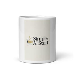 Simple AI Stuff White Glossy Mug