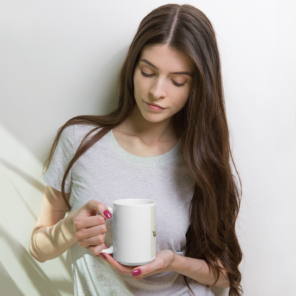 Simple AI Stuff White glossy mug - Image 4